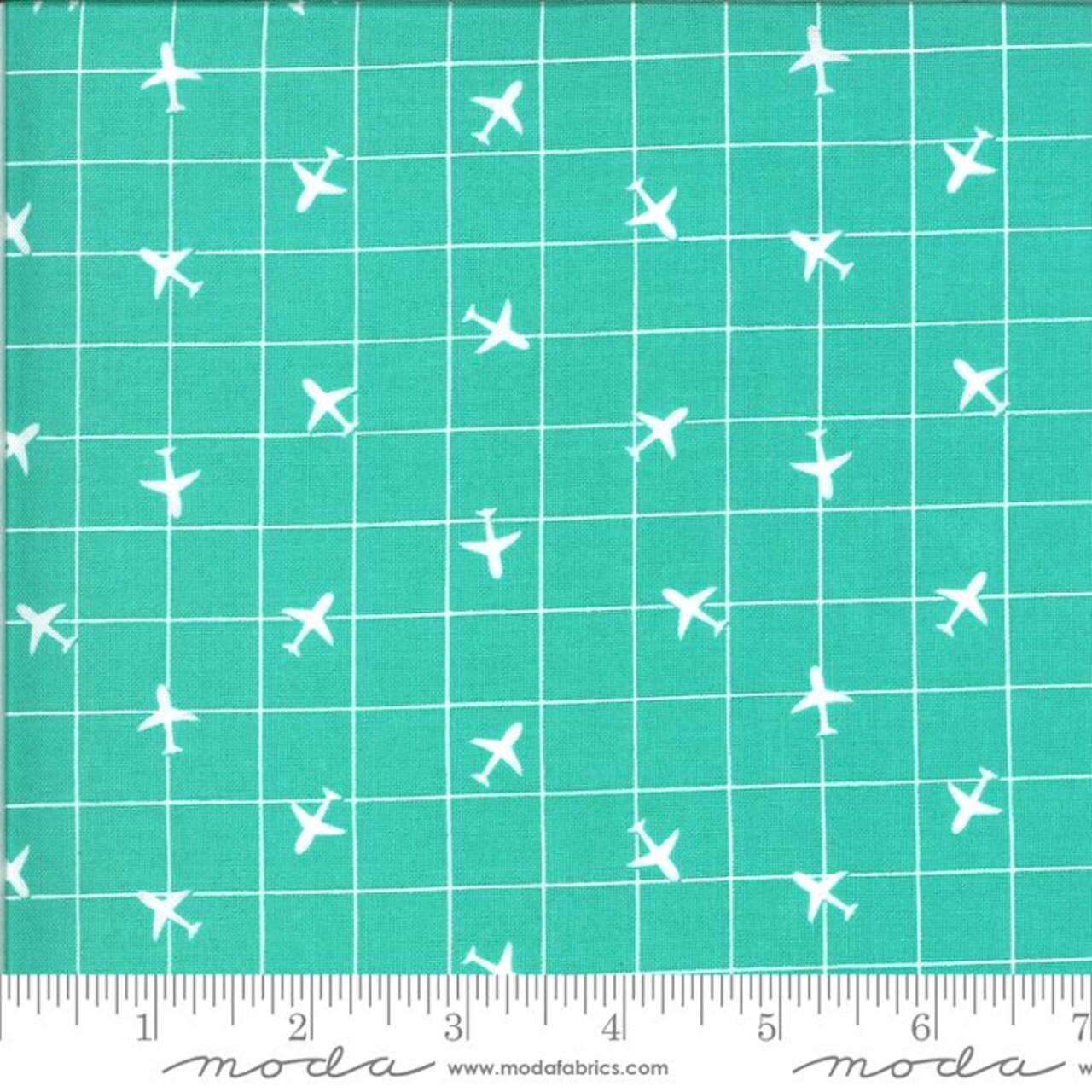 Fabric Moda Turquoise Jet Stream by the Quarter Yard 20726-12